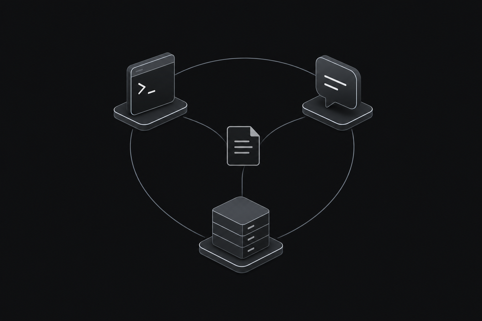 Illustration of the critique-review skill traveling across Hermes terminal, chat, and remote execution surfaces